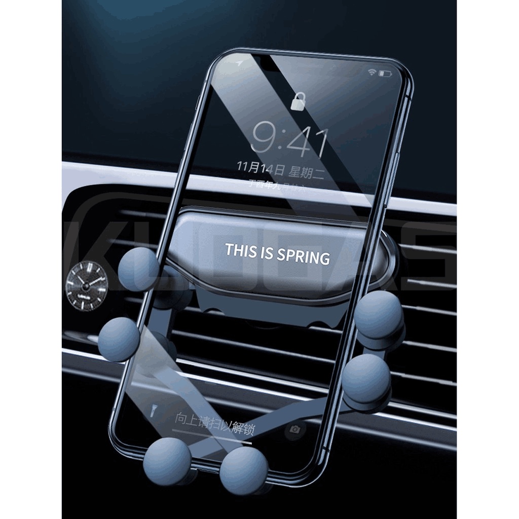 Giá Đỡ Điện Thoại Gắn Trên Khung Máy Lạnh Ô Tô 6 Điểm Gấp Được