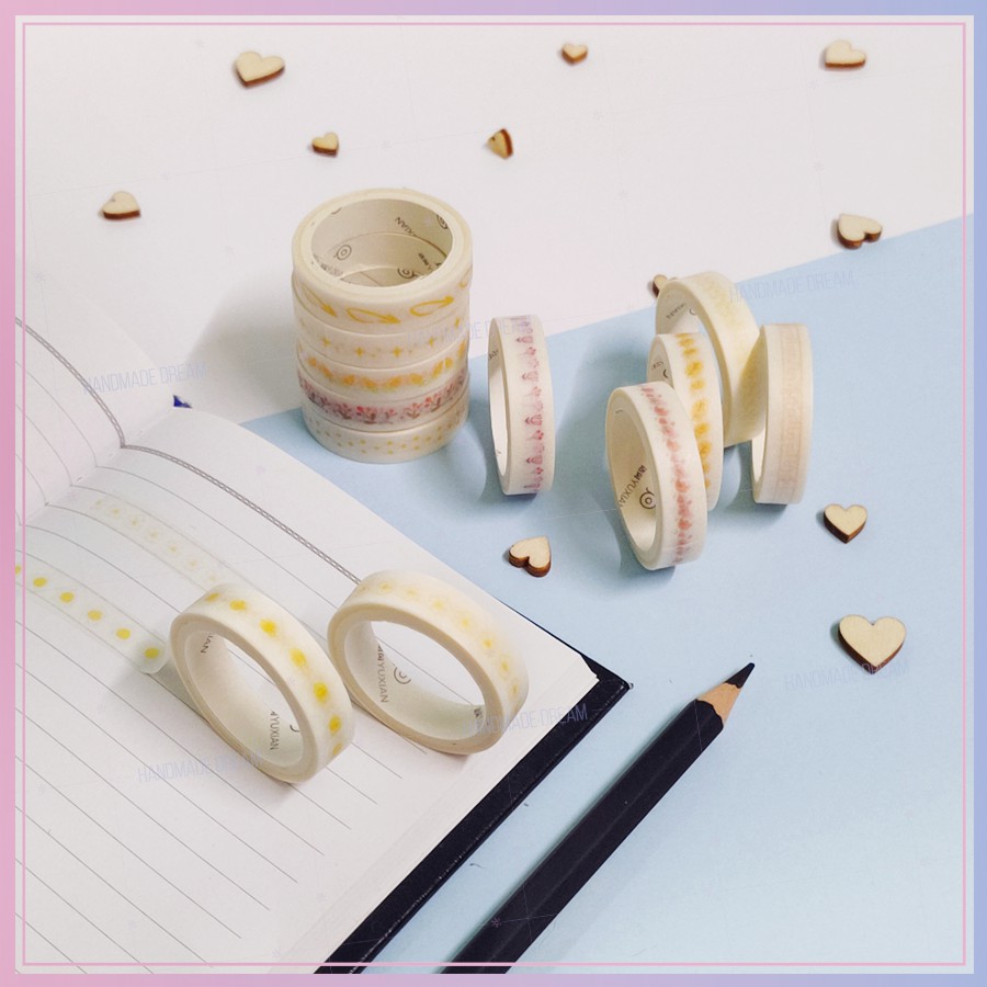 Washi Tape trang trí viền siêu dễ thương