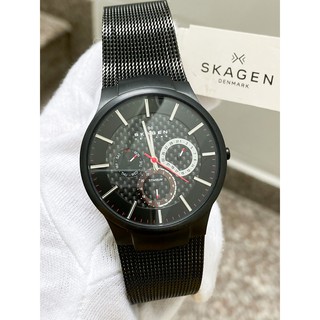 Đồng Hồ Nam Skagen 809XLTBB Titanium Màu Đen Fullbox Hãng