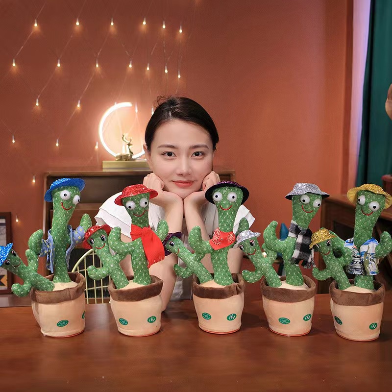 Cây Xương Rồng Nhảy Múa Có Thể Nói Chuyện, Có Thể Nhảy Múa Xương Rồng Nhảy Múa 120 Bản Chính Hãng, 100%, có thể ghi Âm, có