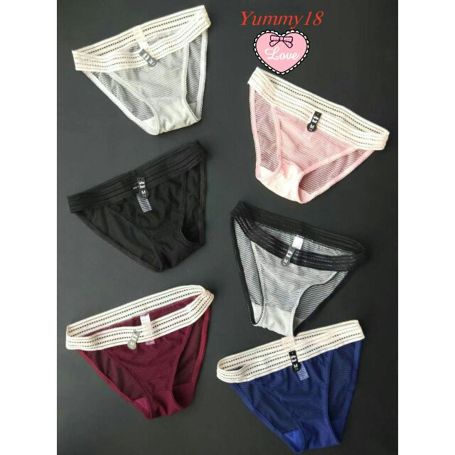 Quần chip ren lưới cạp to dáng sexy T3