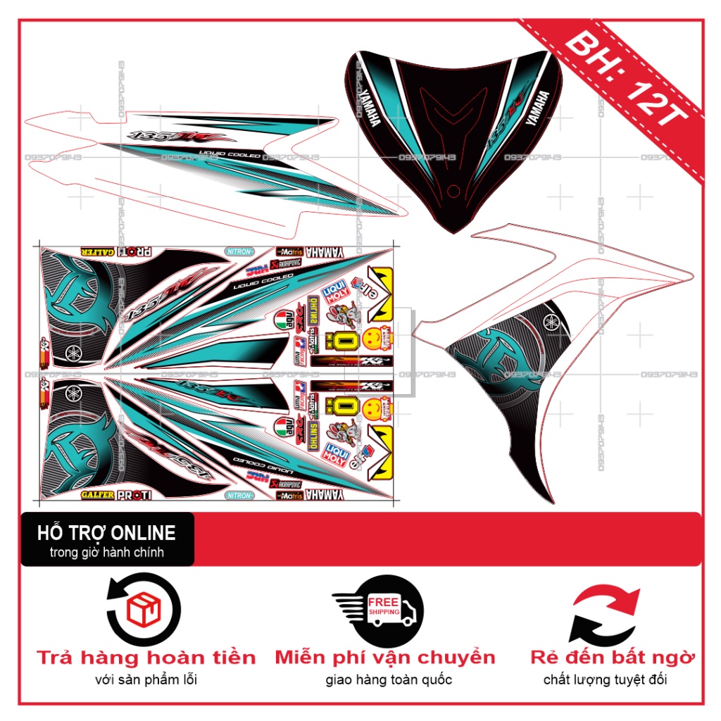 TEM RỜI EX 2011 LC PHỐ DECAL -- SHIN DECAL 2