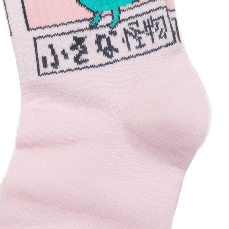 Vớ Cotton Cao Cấp In Họa Tiết Hoạt Hình Khủng Long Phong Cách Hip Hop Nhật Bản Thời Trang Cho Nữ