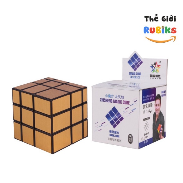 Biến Thể Rubik Gương Cube 3x3 Gold vàng có Kích thước cube: 56mm x 56mm x 56mm