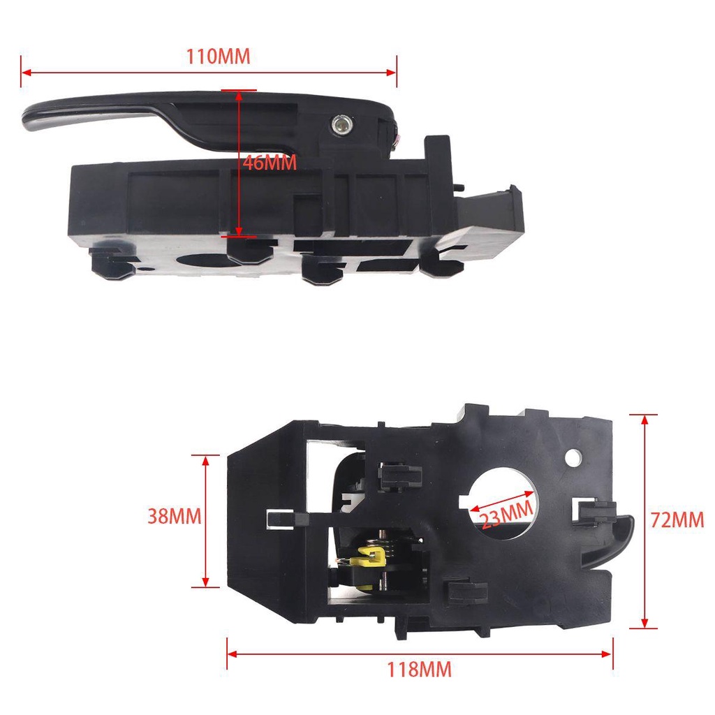 1 Cặp Tay Nắm Cửa Trái Phải Thay Thế Cho Xe Hơi Hyundai Elantra 2001-2006