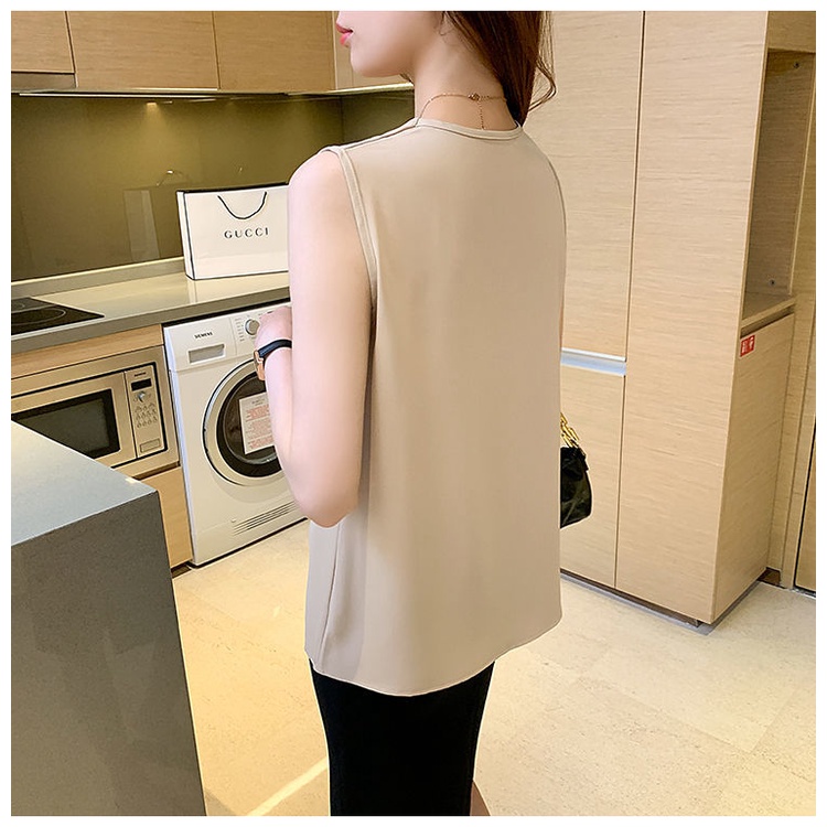 Áo Sơ Mi Voan Ngắn Tay Cổ Tim Thời Trang Hè Hàn Quốc Dành Cho Nữ