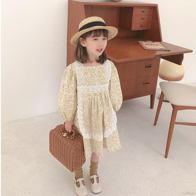Đầm Ren Hoa Phong Cách Hàn Quốc Cho Bé Gái