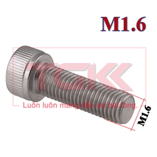 Bulong lgc đầu trụ inox 304 m1.6