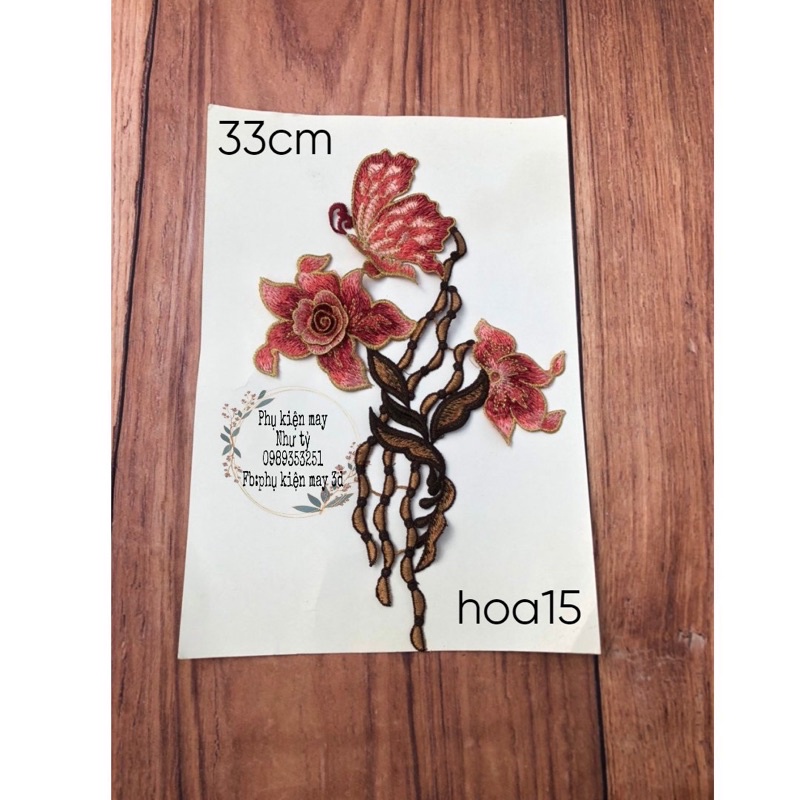 ren thêu trang trí 33cm