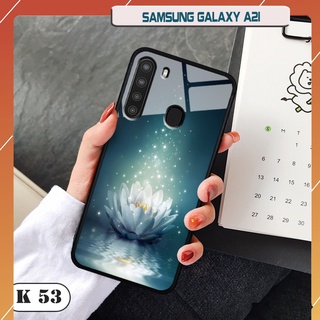Ốp lưng kính cường lực cho điện thoại Samsung Galaxy A21