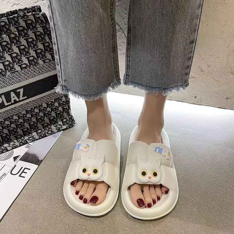 Dép đi trong nhà GAVINBROWN đế dày họa tiết hoạt hình chống trượt thời trang hè xinh xắn cho nữ