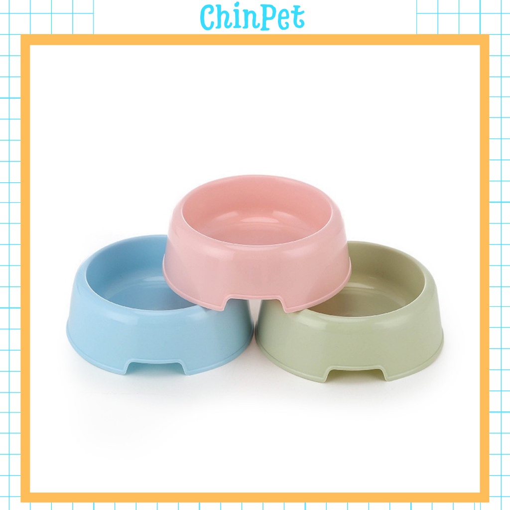 Bát ăn nhựa đơn cho chó mèo - chinpet