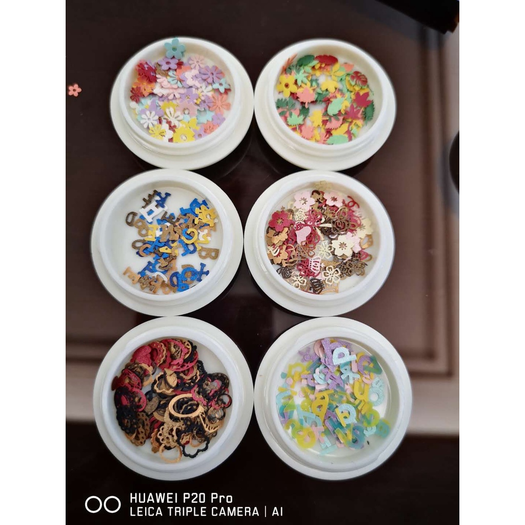 Set giấy trang trí móng (6 hủ) - NA5870