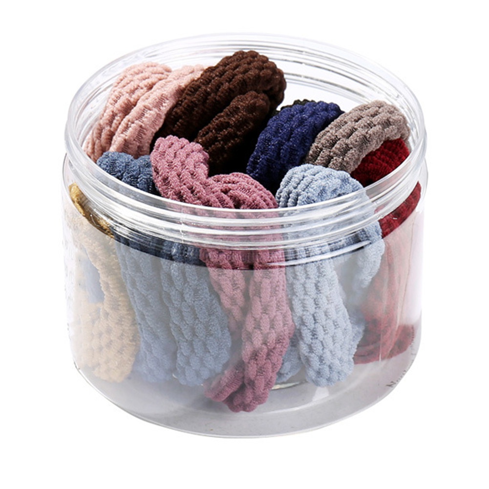 Set 20 Dây Buộc Tóc Co Giãn Nhiều Màu Sắc