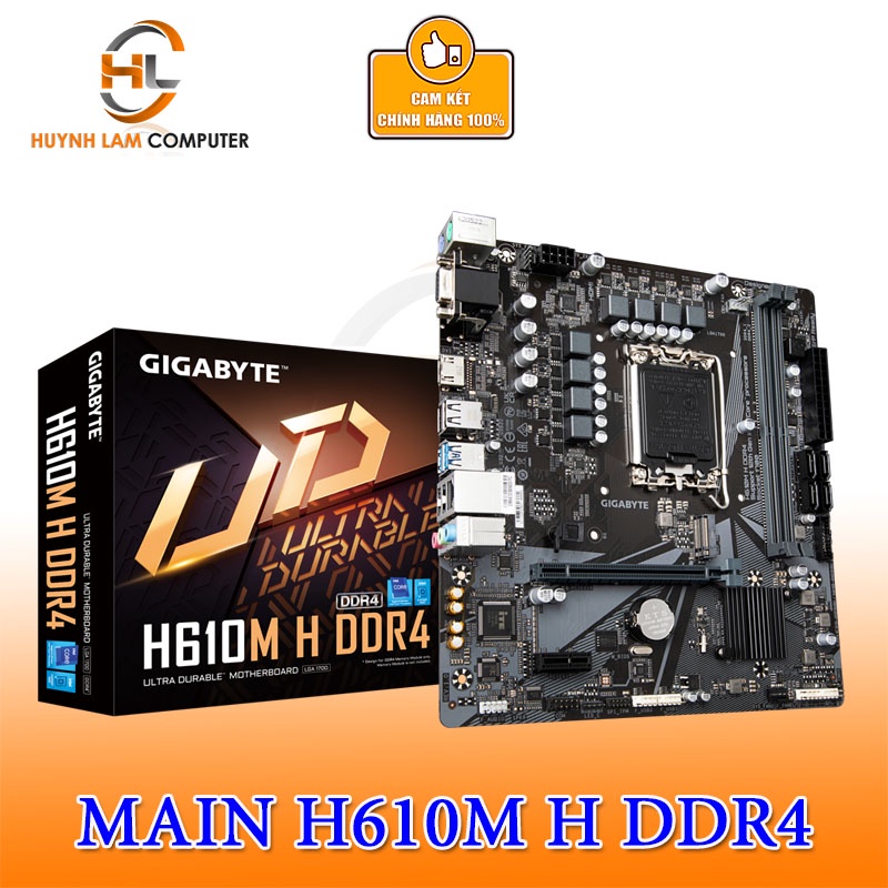 Main Gigabyte H610M H DDR4 socket 1700 - Chính Hãng Gigabyte Phân phối