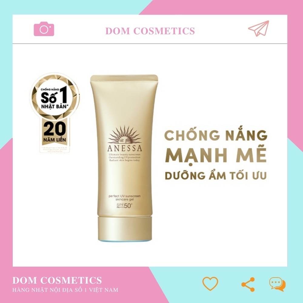 Kem chống nắng Shiseido Anessa màu Vàng 60ml Nội Địa Nhật