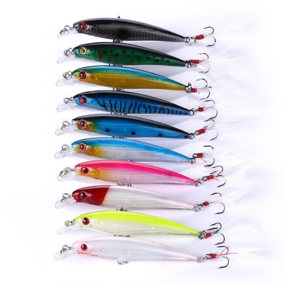 Mồi Câu lure, cá chẽm , có mú, cá ngão , cá biển đuôi lông Chuyên Đồ Câu Lure dài 9cm nặng 8gr_ Lure _ 39