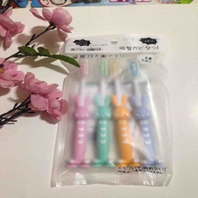 sét 4 chiếc bàn chải đánh răng cho bé 4 cái. bàn chải [Miễn Phí Vận Chuyển khi đơn đạt giá trị tối thiểu 150k]