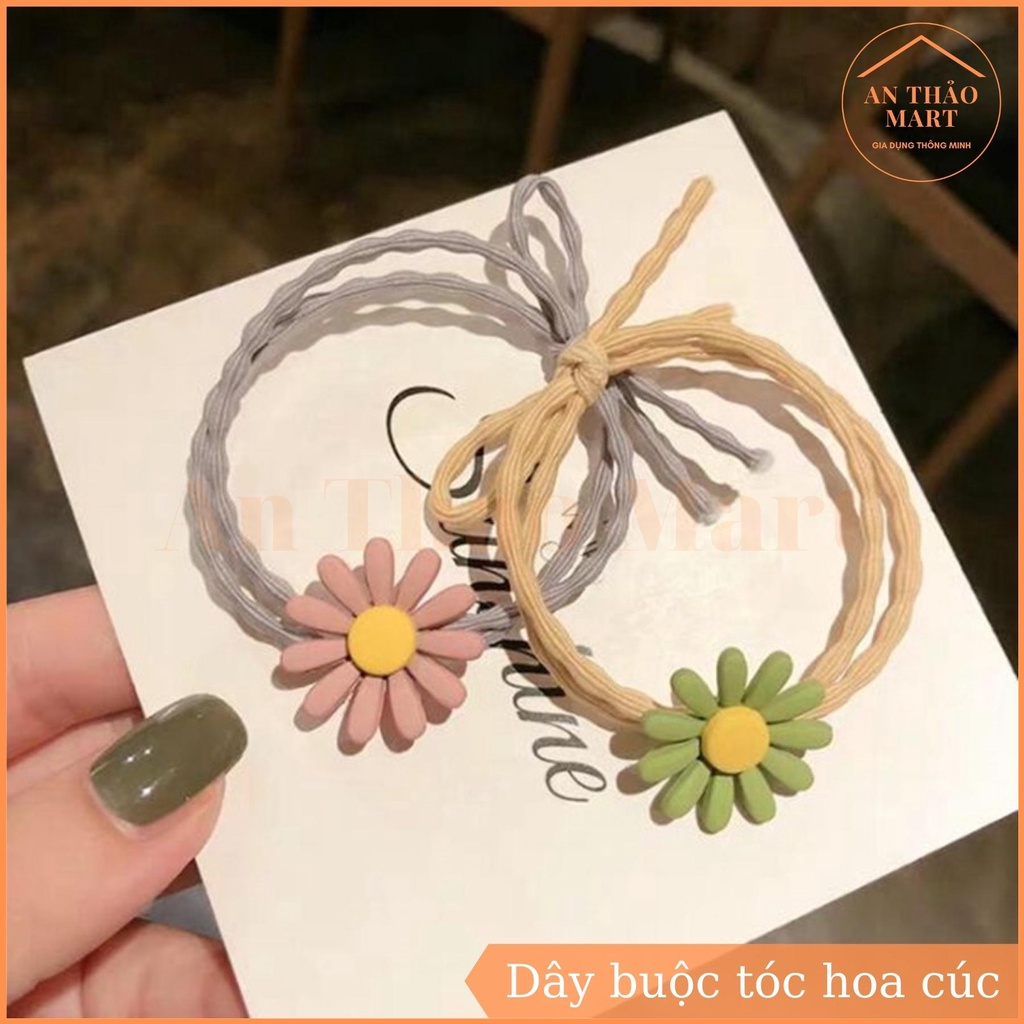 Dây Cột Tóc Hình Hoa Cúc Dễ Thương