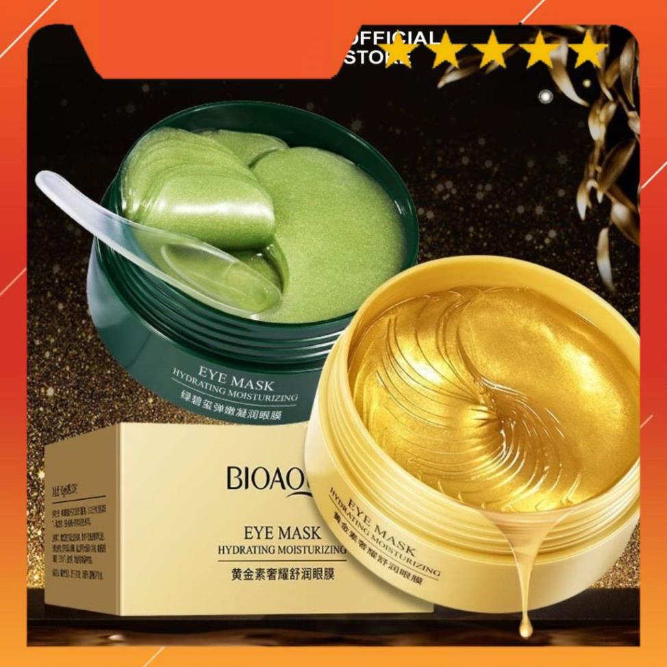 Mặt nạ mắt Bioaqua tảo biển collagen vàng Hộp 60 miếng - Giảm Quầng Thâm - Nhăn Mắt - Bọng Mắt Chống Lão Hóa