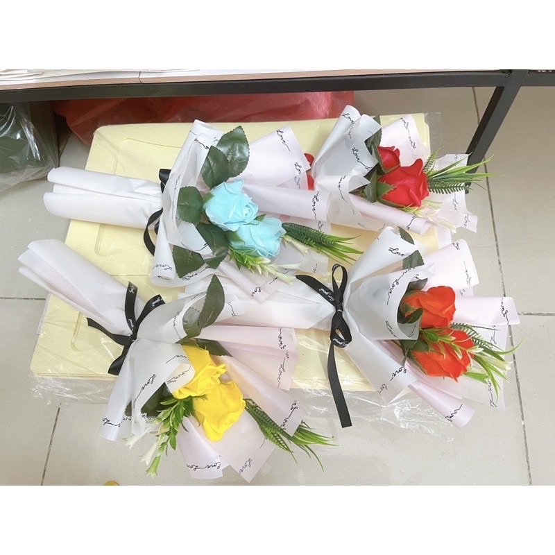 Hoa sáp thơm 2 bông lưu hương cực lâu - Món quà ý nghĩa cho người thân và bạn bè