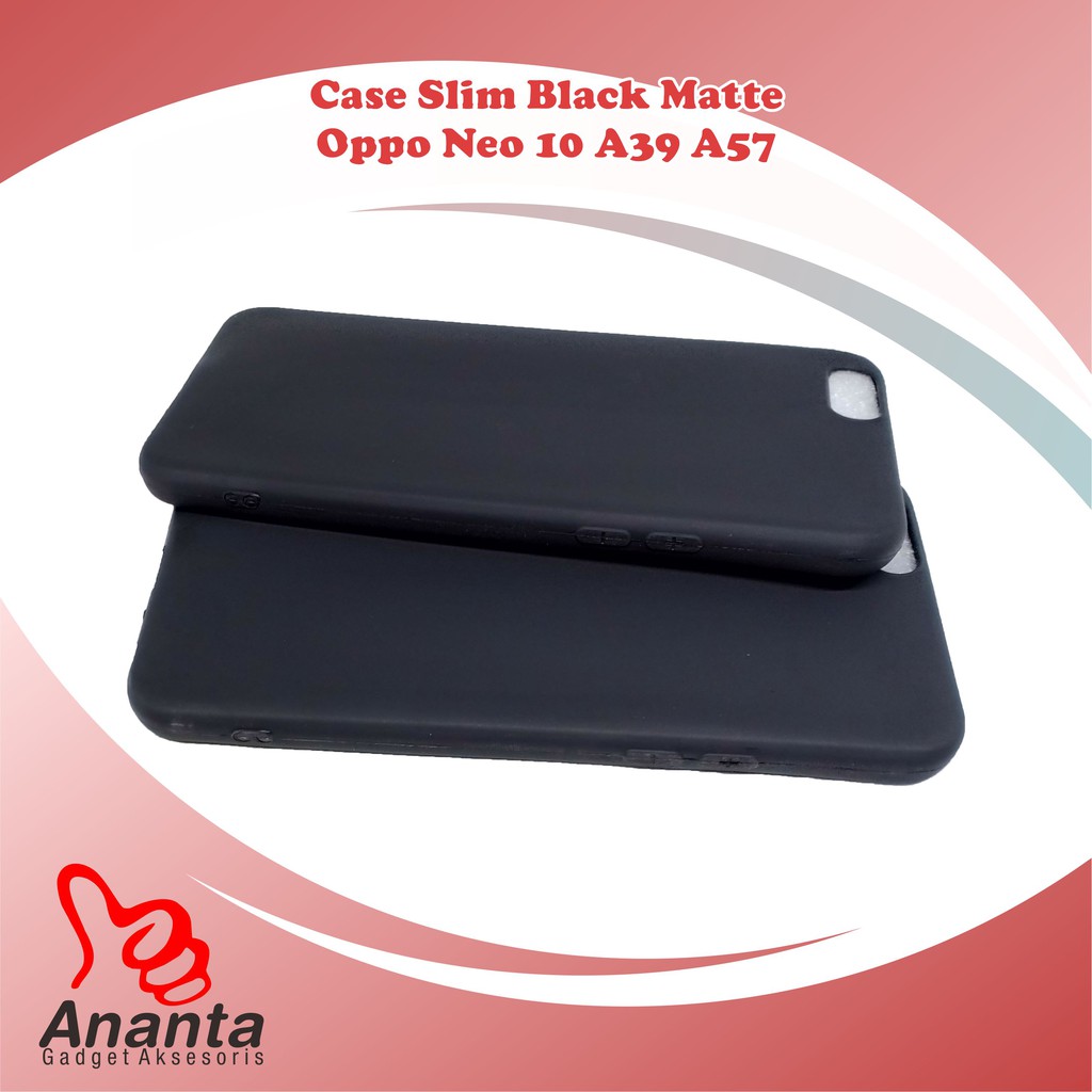 Slim Fit Black Mate Matte Oppo A57 A39 Neo 10