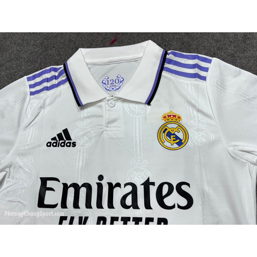 Bộ áo bóng đá Real Madrid sân nhà 2022