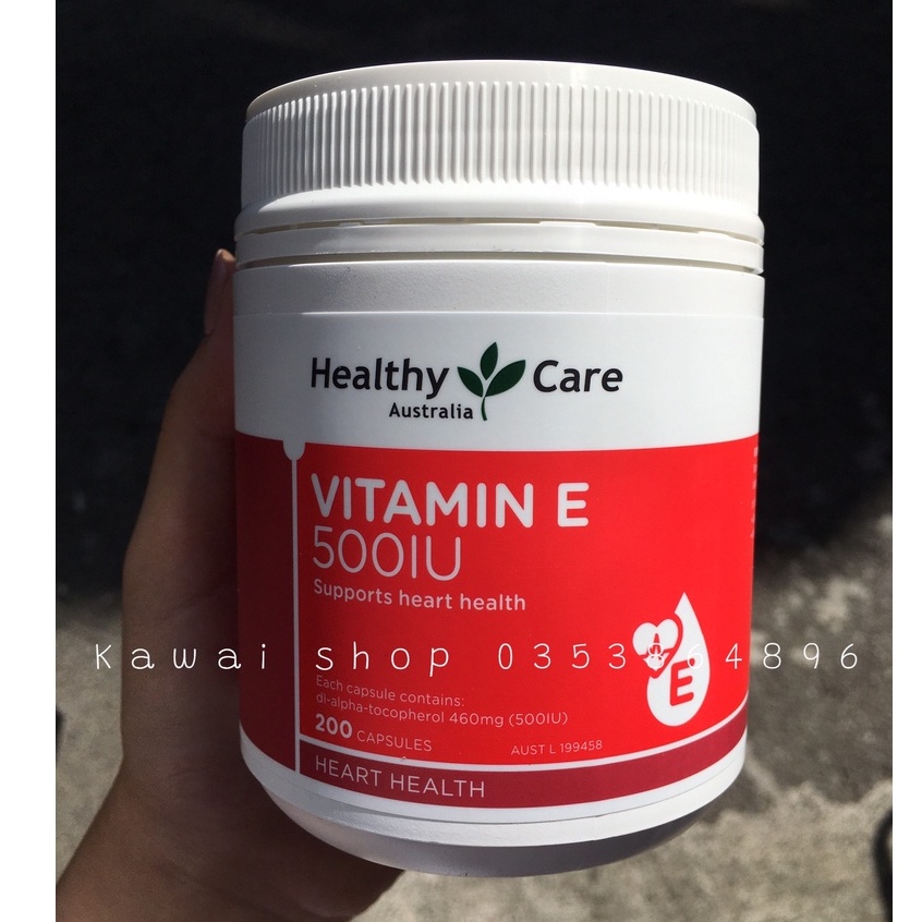 Vitamin E Heathycare 200 viên Úc date mới nhất