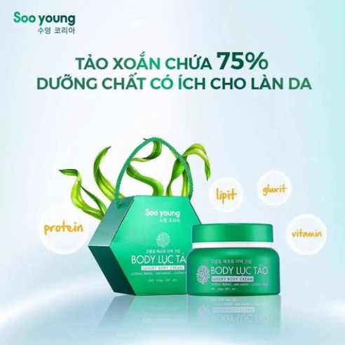 [Chính hãng] Kem Body Lục Tảo Soo Young