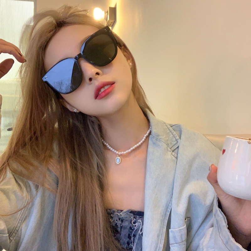 Vòng cổ ngọc trai thời trang nữ phiên bản Hàn Quốc Vòng cổ mặt dây chuyền đá quý màu xanh cao cấp