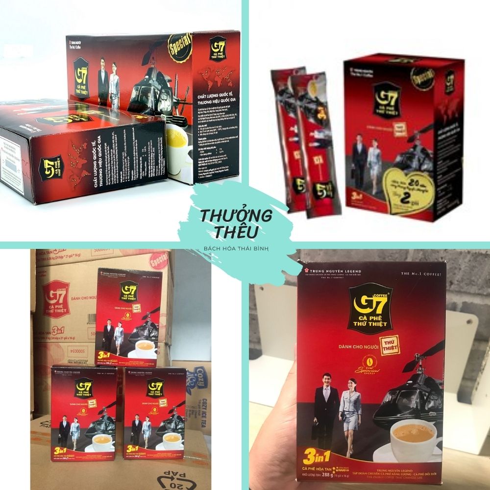 Cà phê hòa tan G7 Trung Nguyên hộp 288g 18 gói x 16g