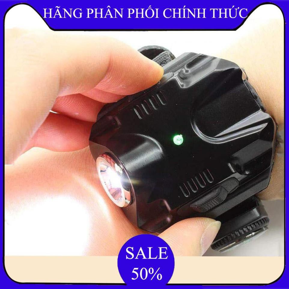 ✔️ Đèn pin đeo tay,Đèn Led Siêu Sáng đeo tay Kiêm La Bàn Phượt - DH2211 ()  - Bảo hành úy tín 1 đổi 1 ✔️