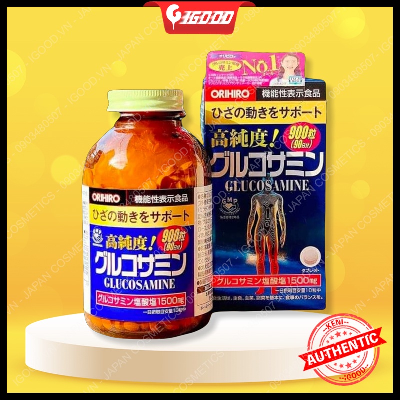 Viên bổ xương khớp Glucosamine Orihiro 1500mg Nhật Bản