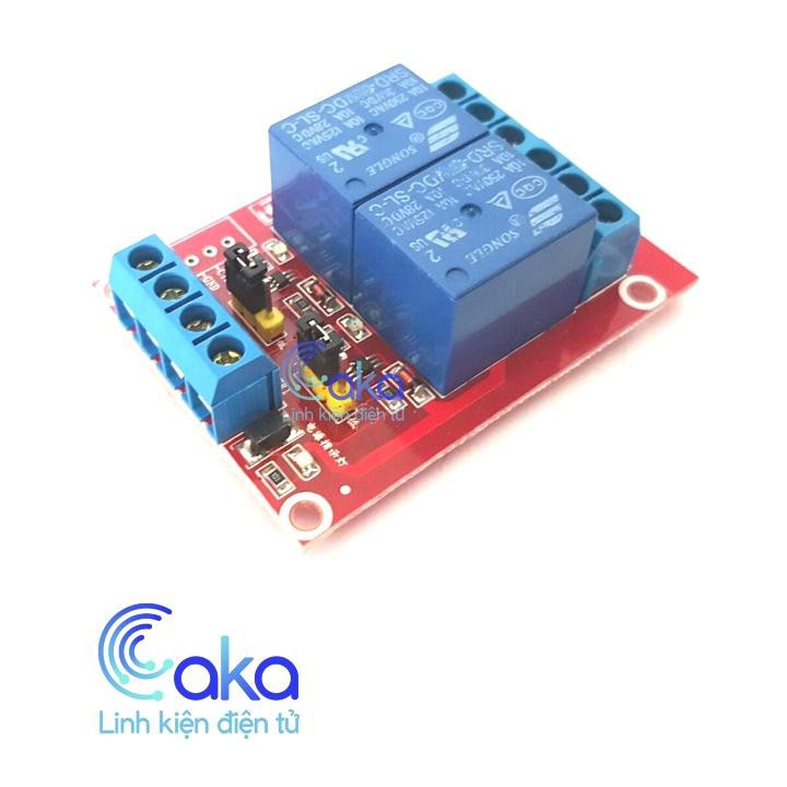 Module Relay 2 Kênh 5V 12V 10A Hight/Low