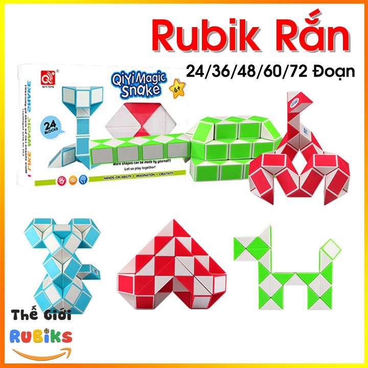 Rubik Rắn Magic Snake QiYi 24 / 36 / 48 / 72 Đoạn. Rubic Biến Thể