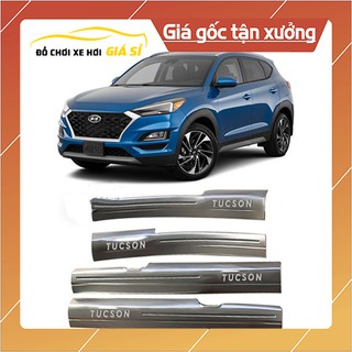 [ FREESHIP ] Bộ Ốp bậc, Nẹp bước chân Huyndai Tucson 2018-2020 Trong+Ngoài (hàng cao cấp)