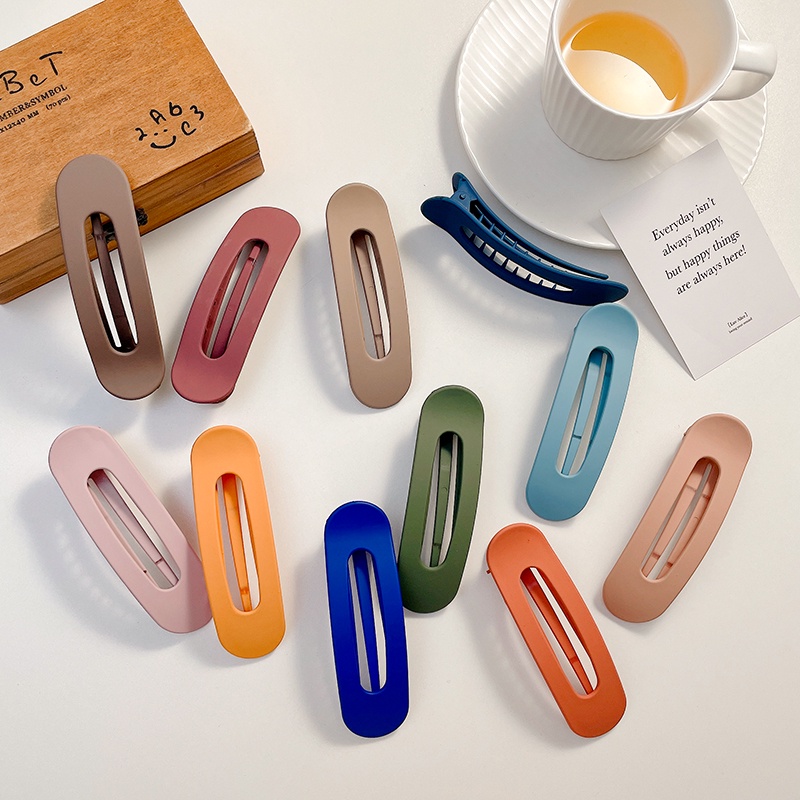 Kẹp Tóc Mỏ Vịt Cỡ Lớn Màu Sắc Thời Trang Cho Nữ