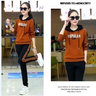 Đồ bộ thể thao thu đông nữ Popular
