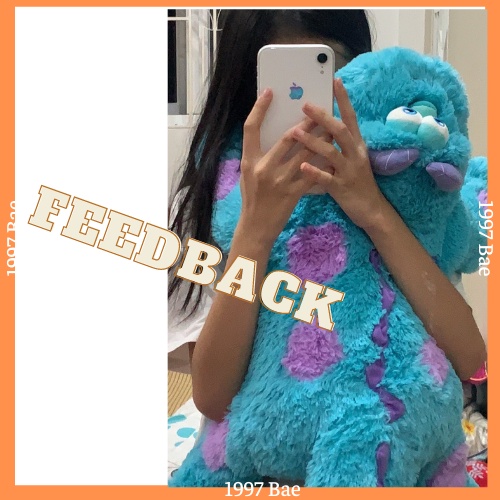 Thú bông mềm Sulley/Sullivan Disney nhà máy quái vật siêu dễ thương lông mịn có tag