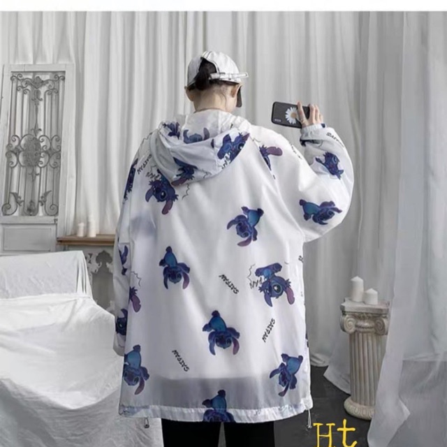 Áo gió Stich Chất liệu gió lì H2B868