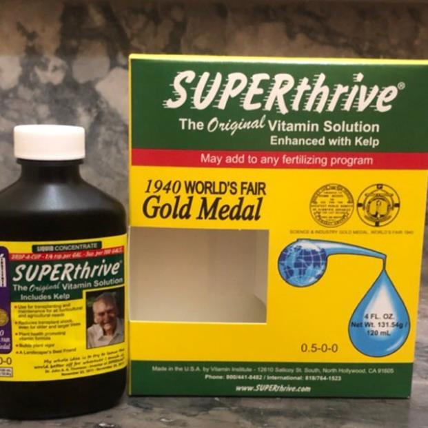 Superthrive 120ml - Kích thích tăng trưởng cho Hoa Lan và cây trồng- nguyên seal hộp