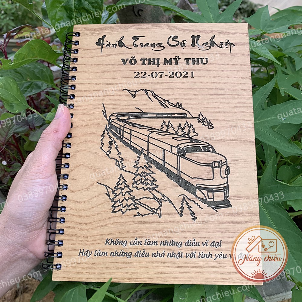Sổ ghi chép gáy lò xo A5 / A6 _ Sổ tay khắc theo yêu cầu