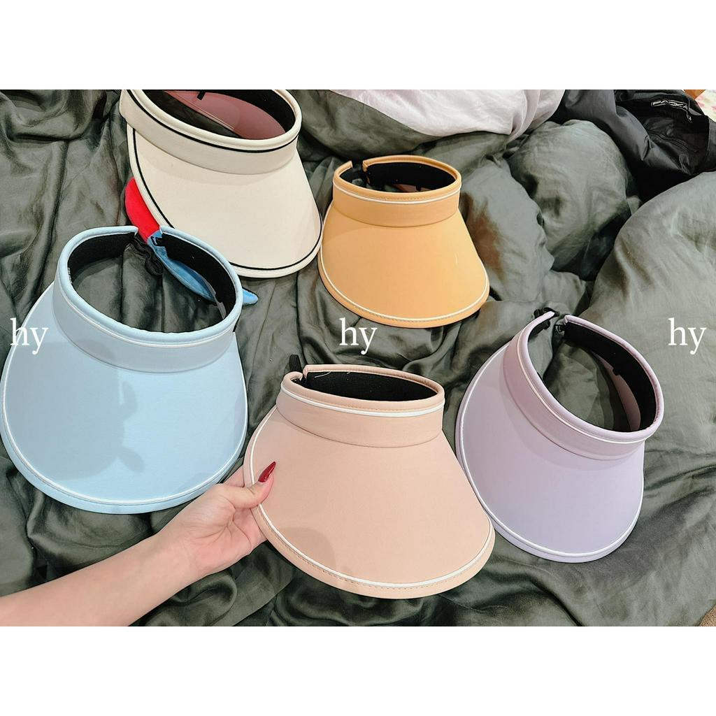 Mũ rộng vành thời trang KOMI nón nữ nửa đầu chống nắng chống UV năng động trẻ trung
