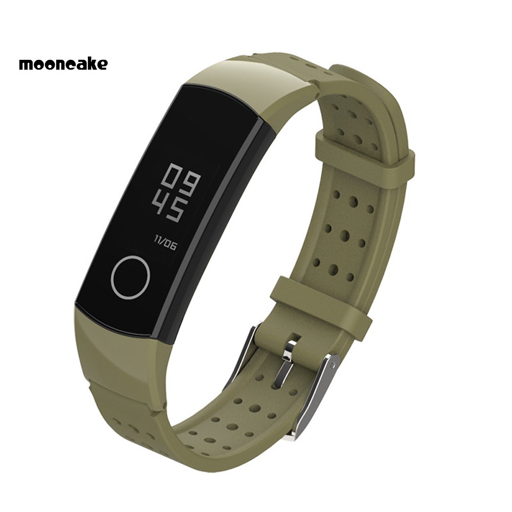 Dây Đeo Silicon Thay Thế Cho Đồng Hồ Thông Minh Huawei Honor Band 4 / 5