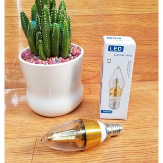 2 Bóng đèn Led nến trái ớt quả nhót cà na 1w 3w 5w đuôi đui E12 E14 E27 trang trí Lx-xEx