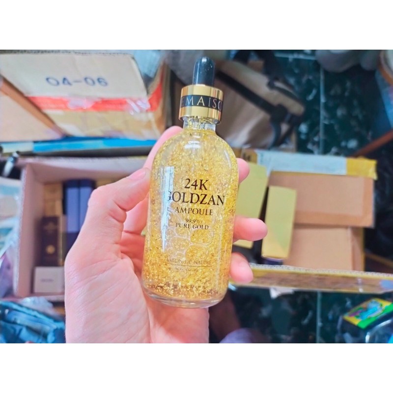 Tinh Chất 24k Goldzan Ampoule 99.9% Pure Gold 100mL