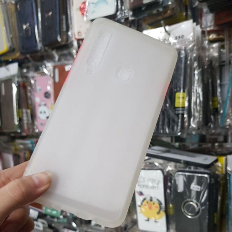 SAMSUNG A9 2018 - Ốp lưng nhựa nhám viền màu siêu đẹp