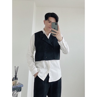Sơ mi trắng phối đen đẹp