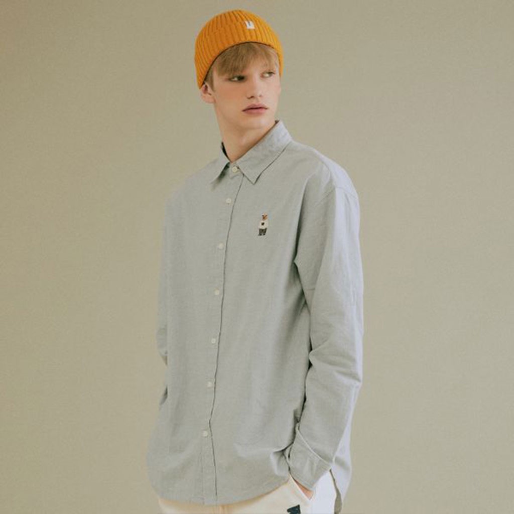 Áo sơ mi WHOAU WHYWC2111U Steve vải Oxford