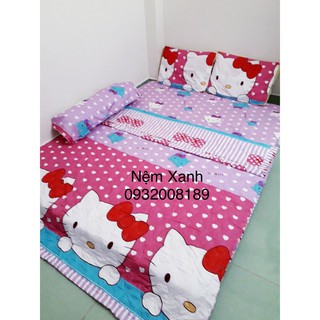 bộ drap mền 5 món cotong poli - drap giường cao cấp